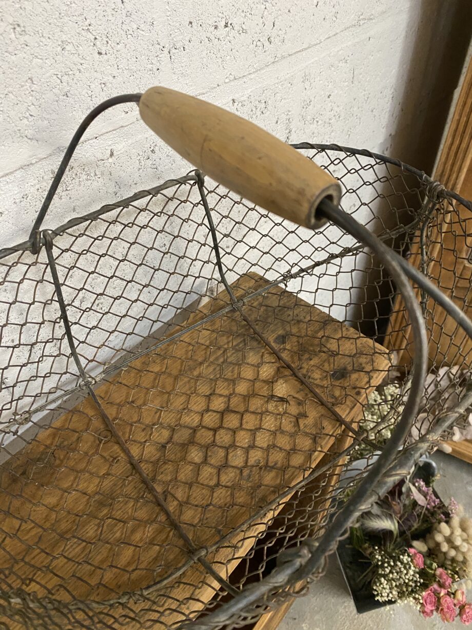 Panier en mailles métalliques