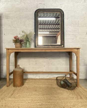 Console ancienne en bois massif