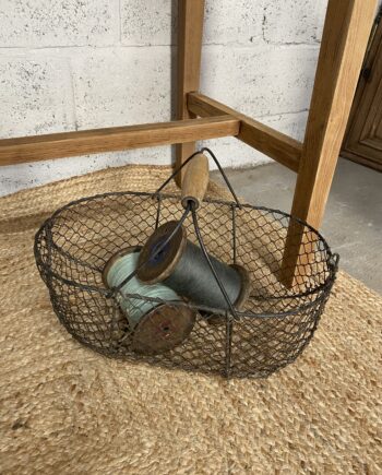 Panier en mailles métalliques