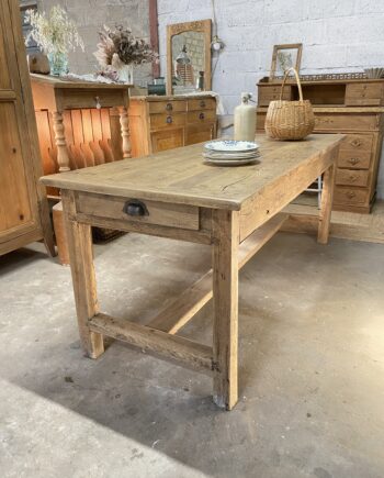 Table de ferme chêne massif
