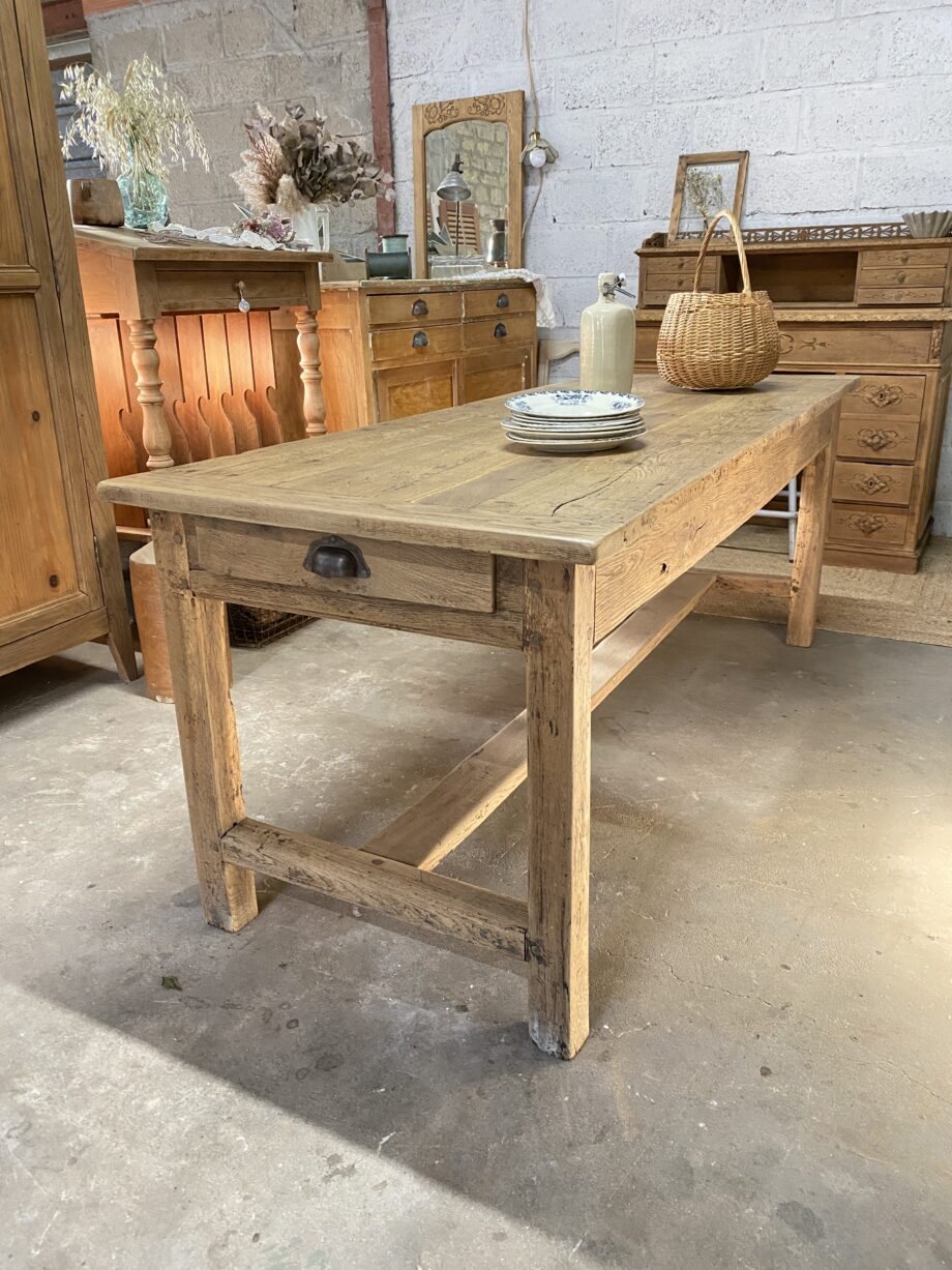 Table de ferme chêne massif