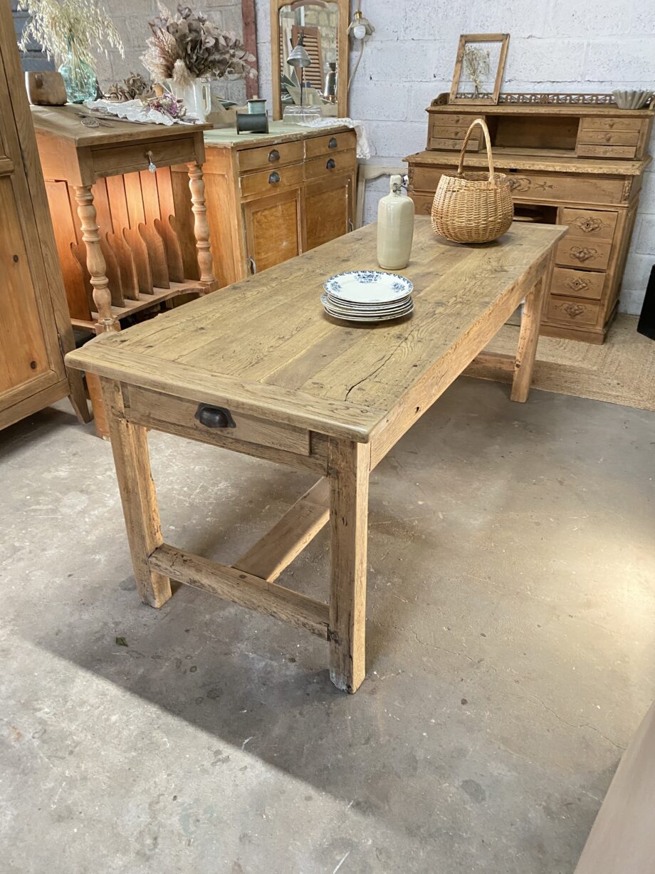 Table de ferme chêne massif