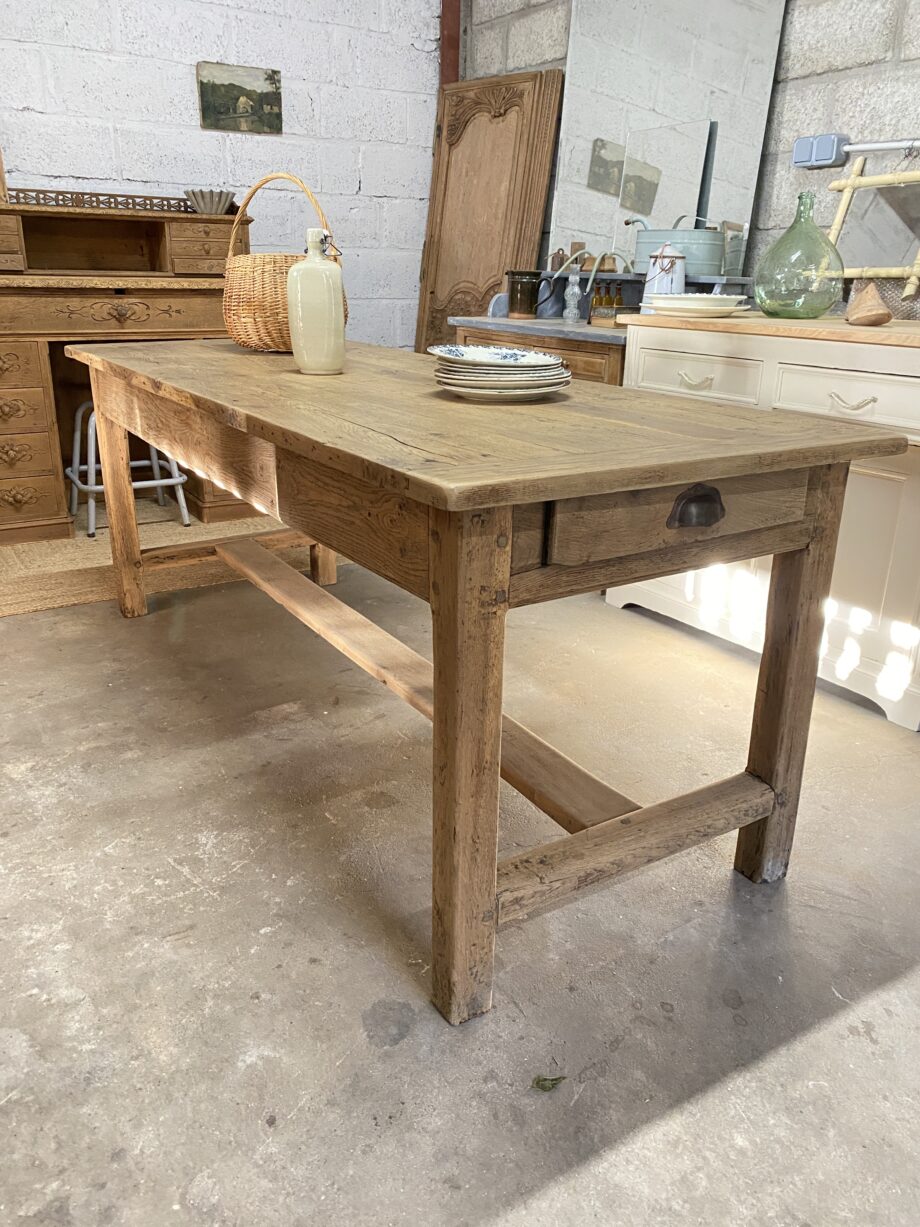 Table de ferme chêne massif