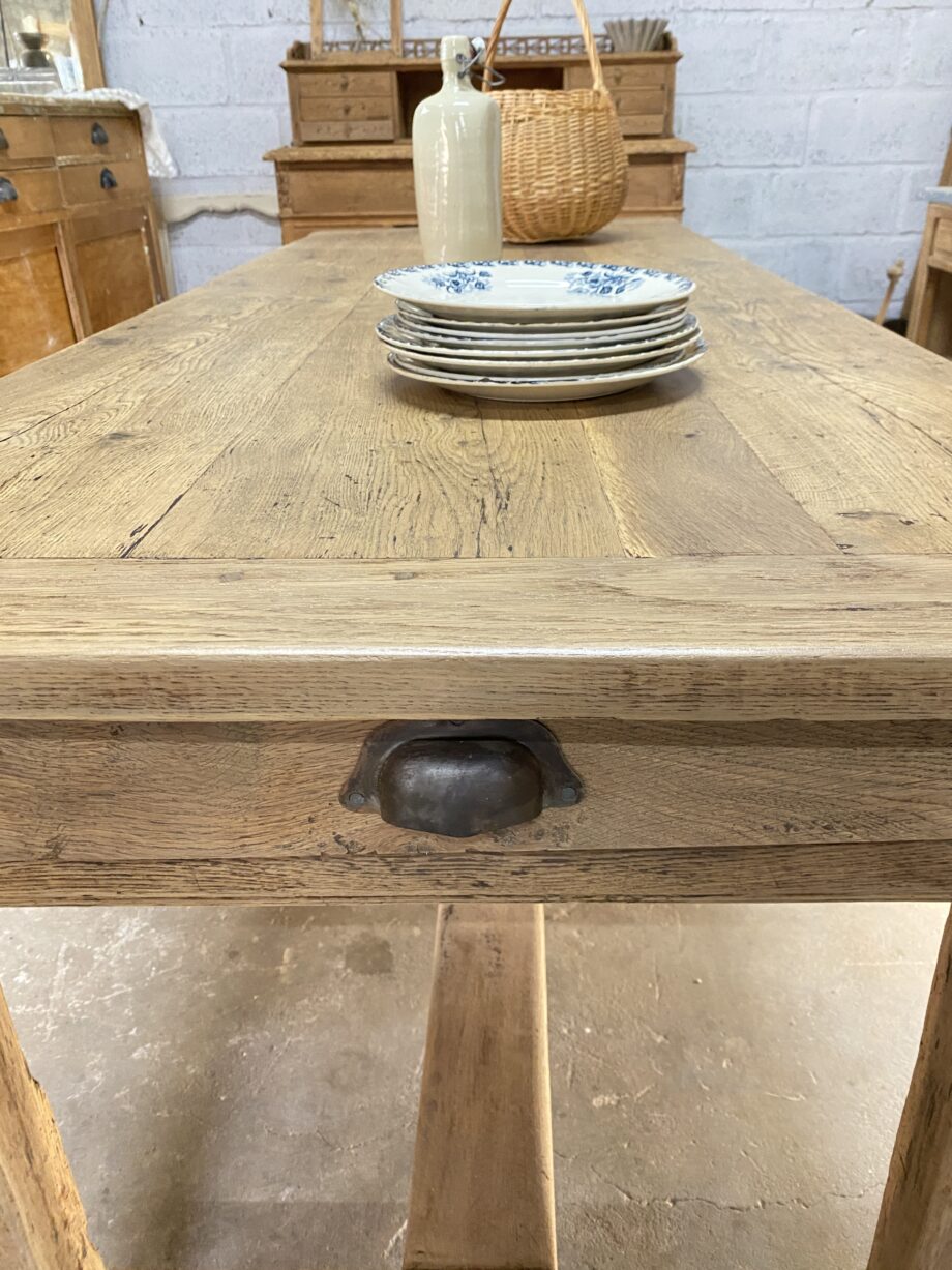 Table de ferme chêne massif