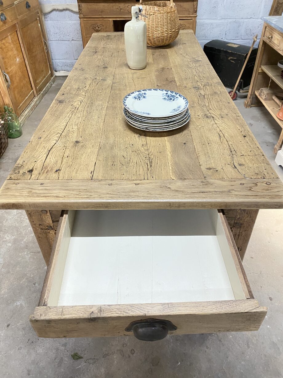 Table de ferme chêne massif