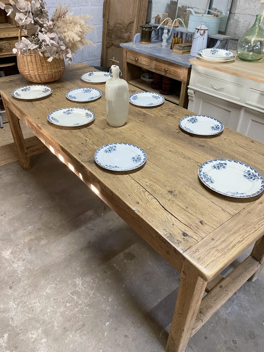 Table de ferme chêne massif