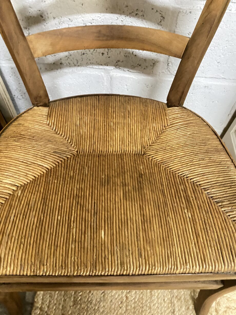 Fauteuil bois assise paille