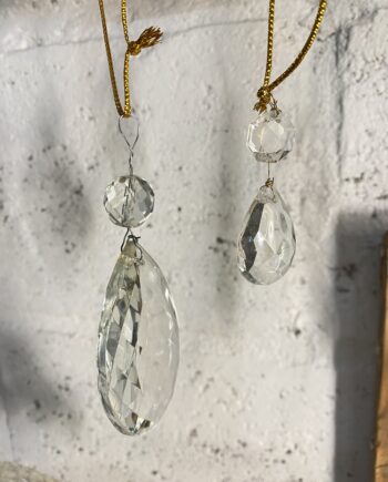 Pampilles anciennes "grandes gouttes"