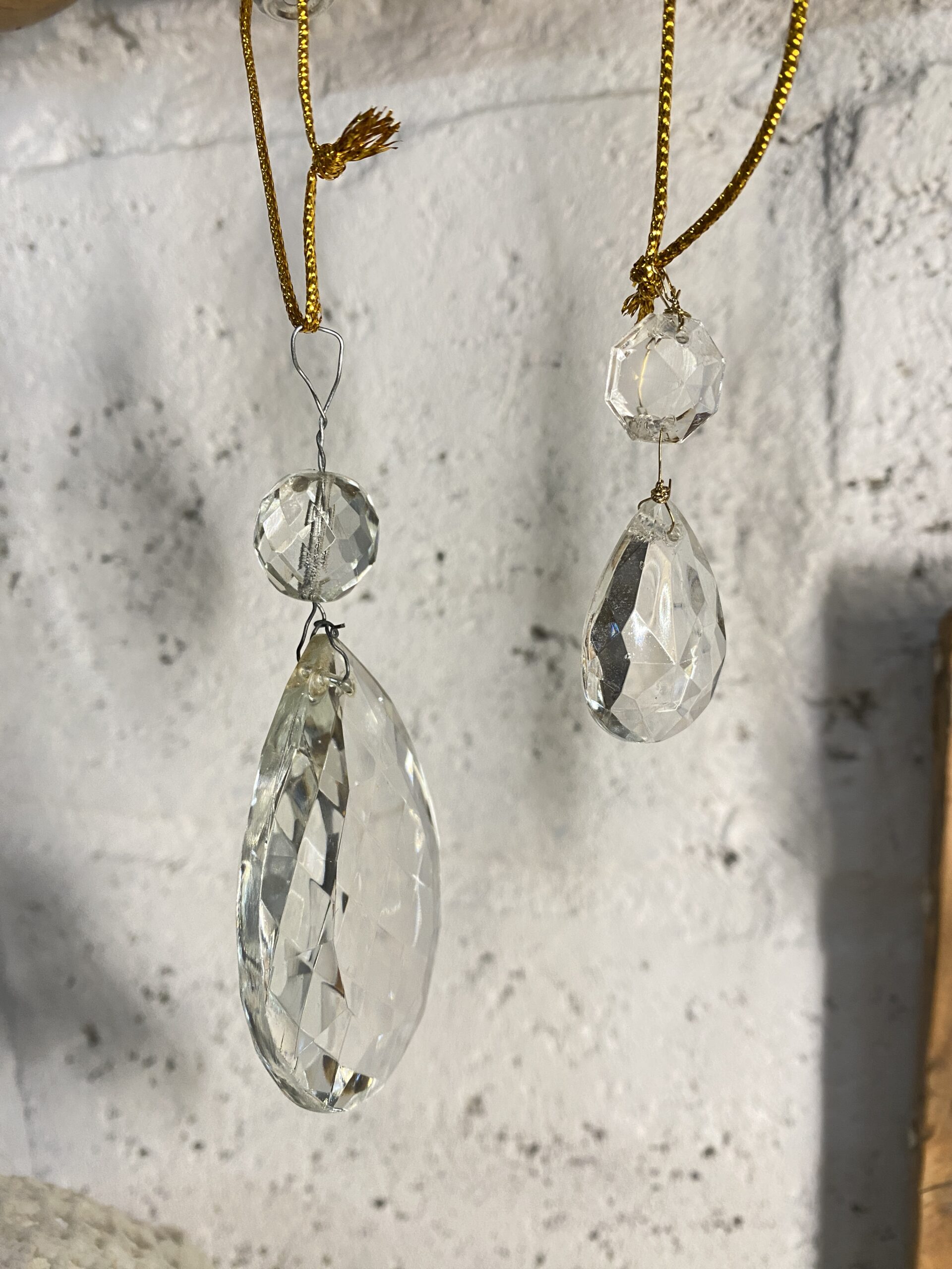 Pampilles anciennes "grandes gouttes"