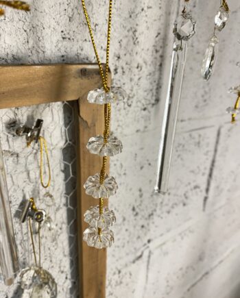 Pampilles anciennes "fleurs"