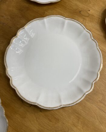Plat rond en porcelaine de Limoges (A. Lanternier)