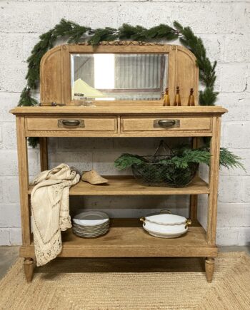 Console Art Déco avec miroir