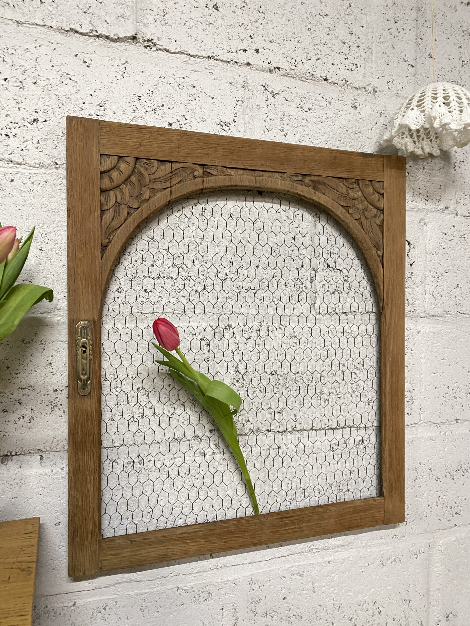 Cadre art déco grillagé - porte ancienne