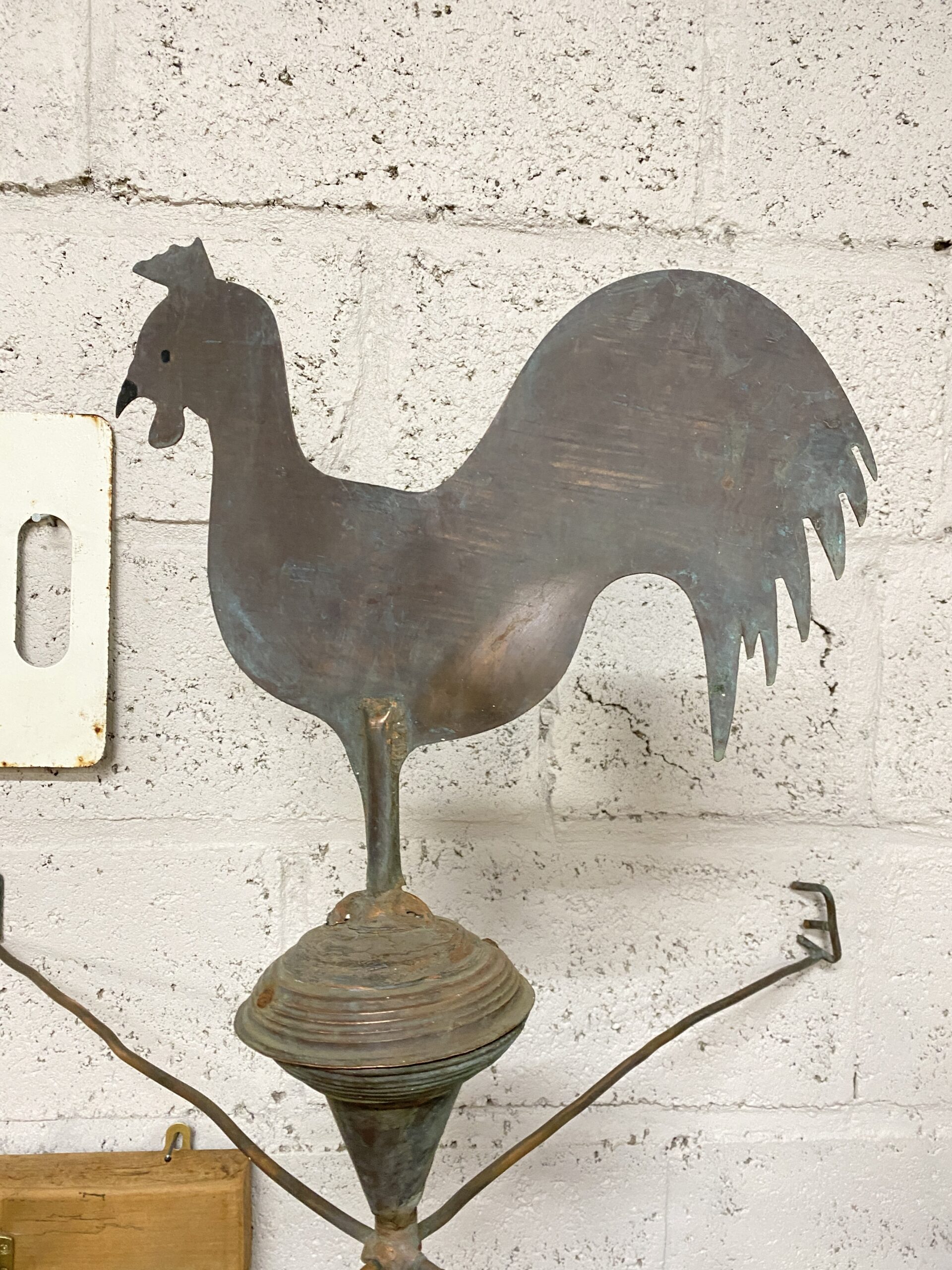 Girouette ancienne en cuivre