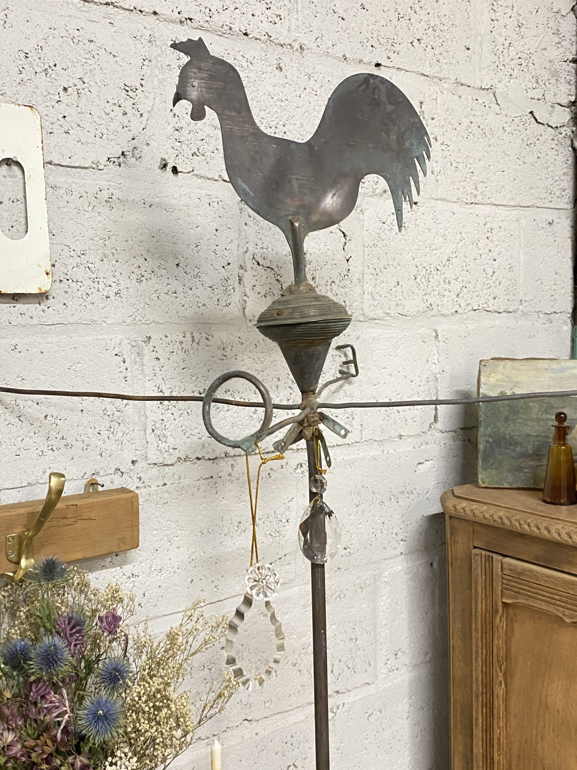 Girouette ancienne en cuivre