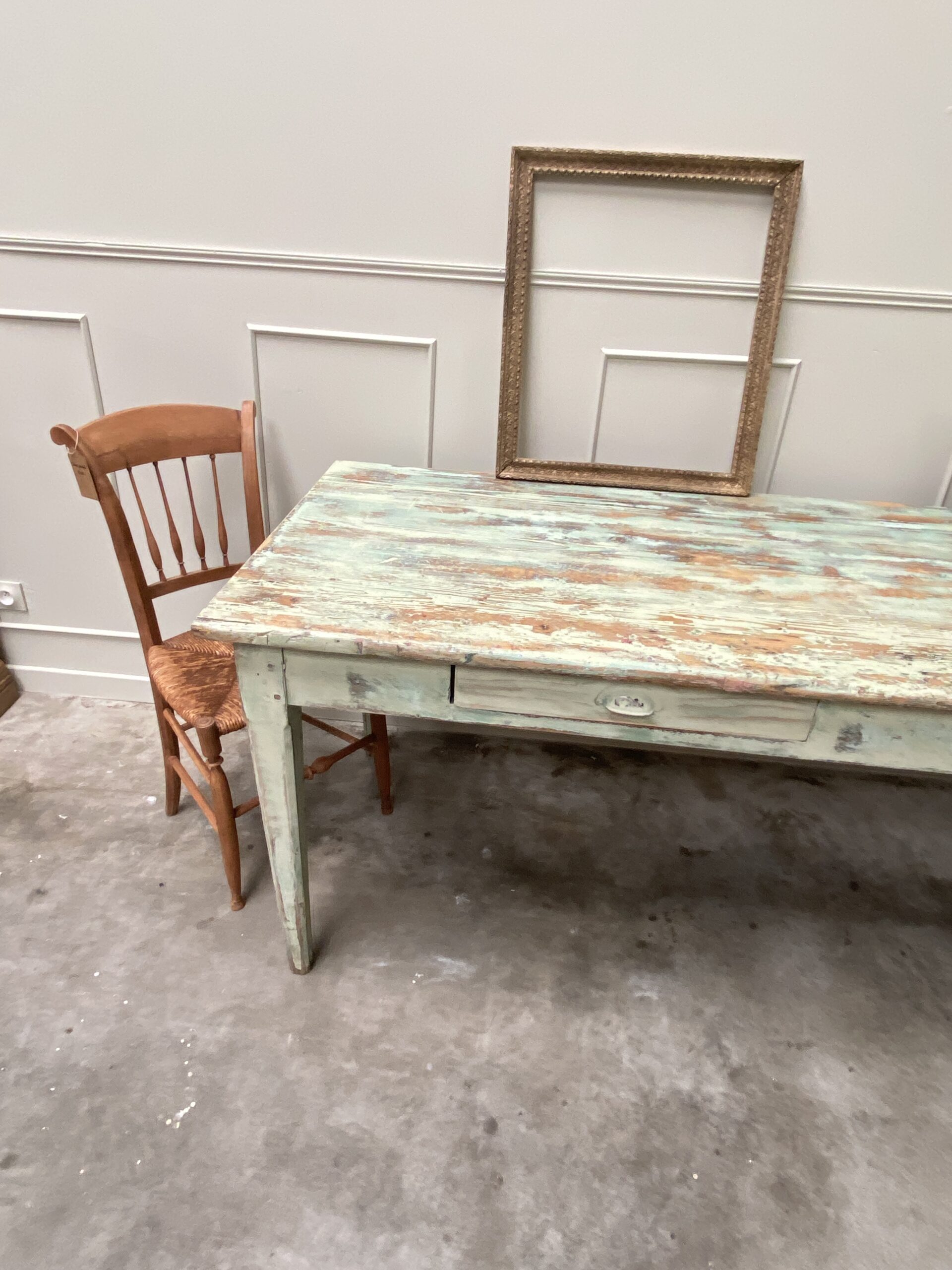 Table de ferme patinée