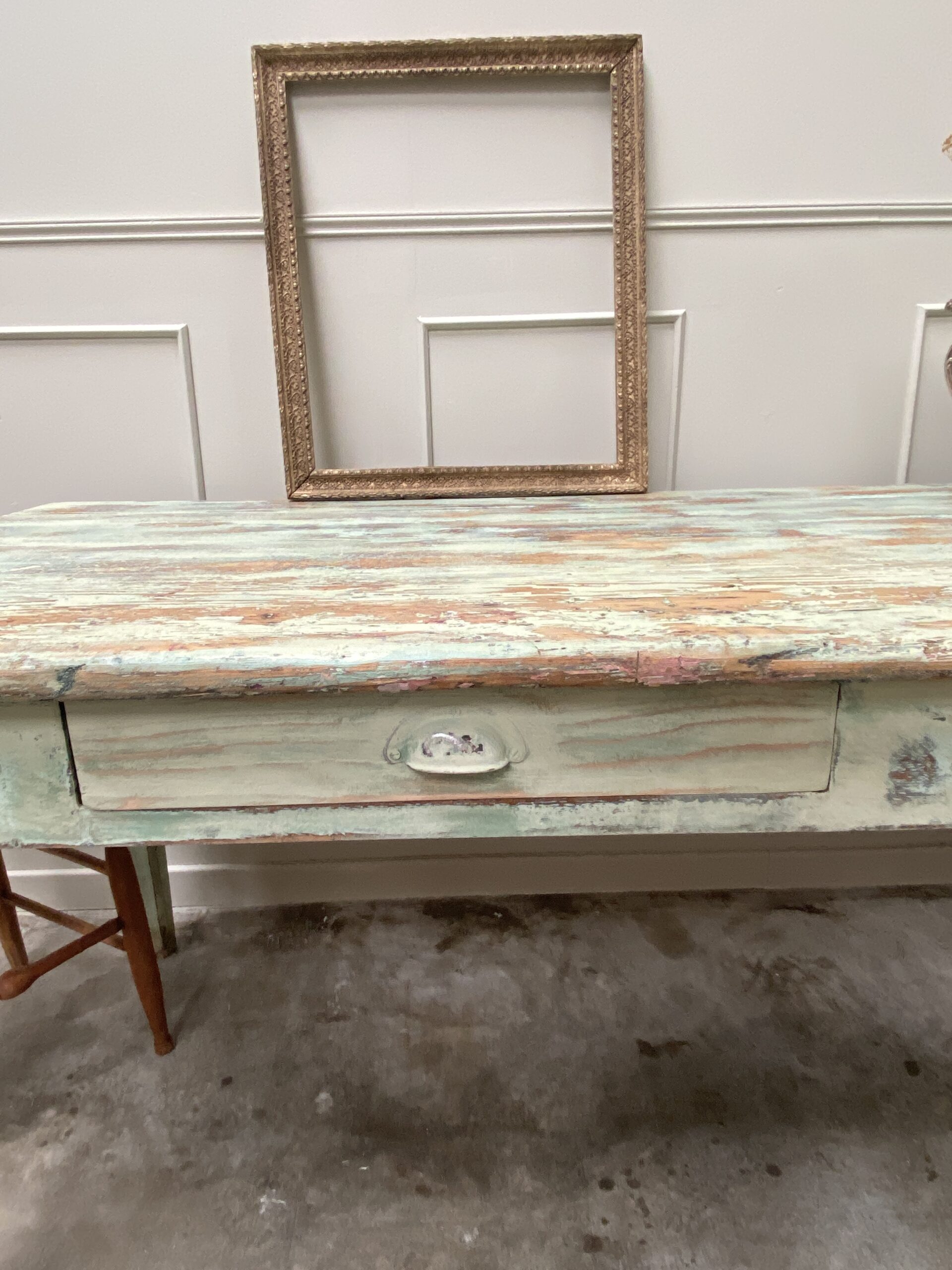 Table de ferme patinée