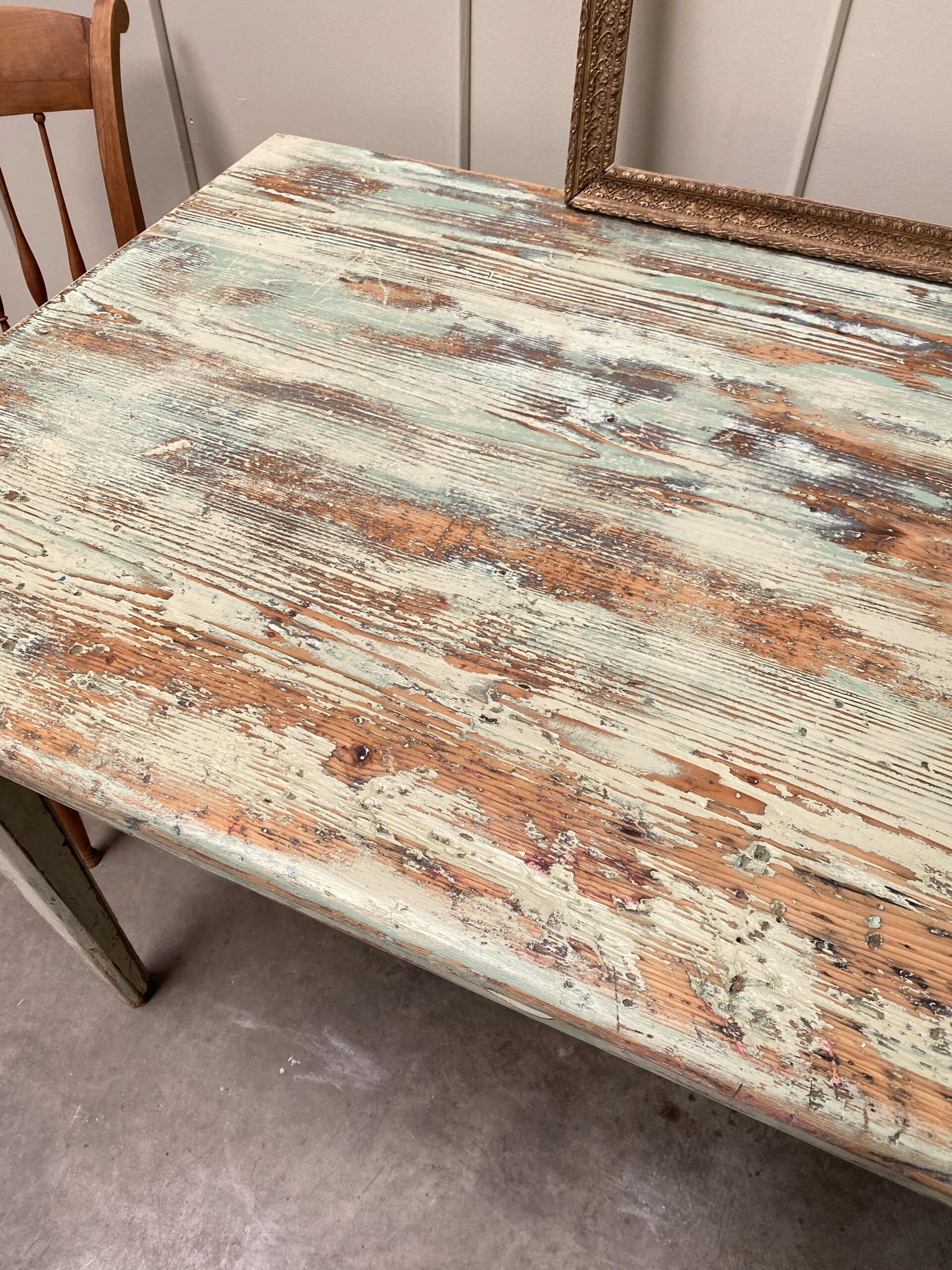 Table de ferme patinée