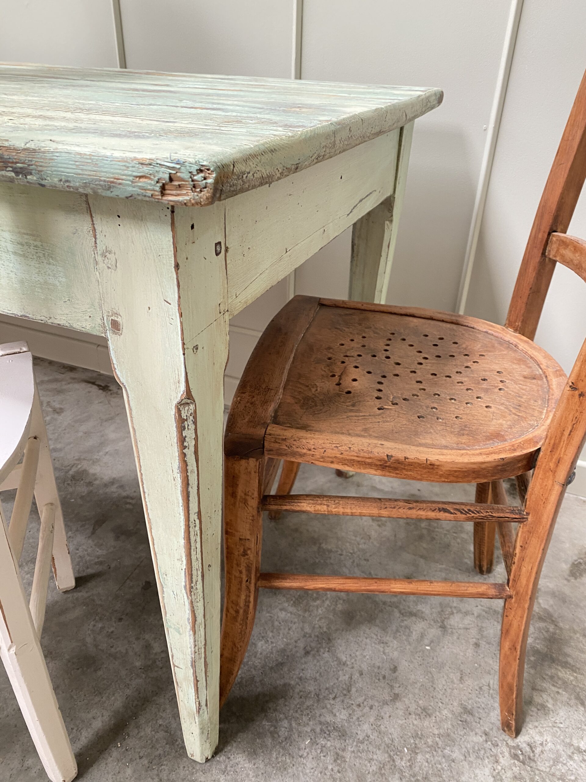 Table de ferme patinée