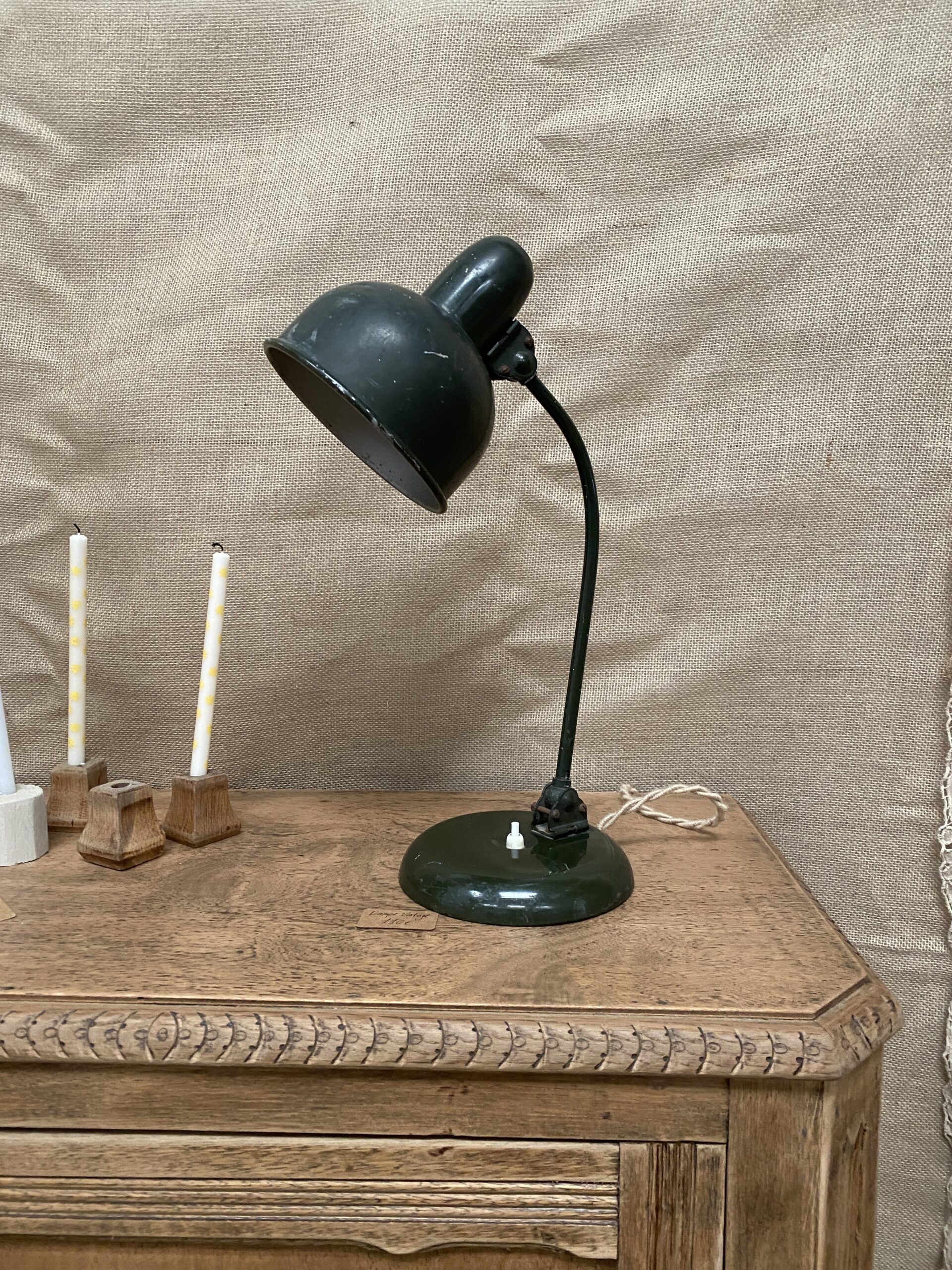 Lampe industrielle kaki