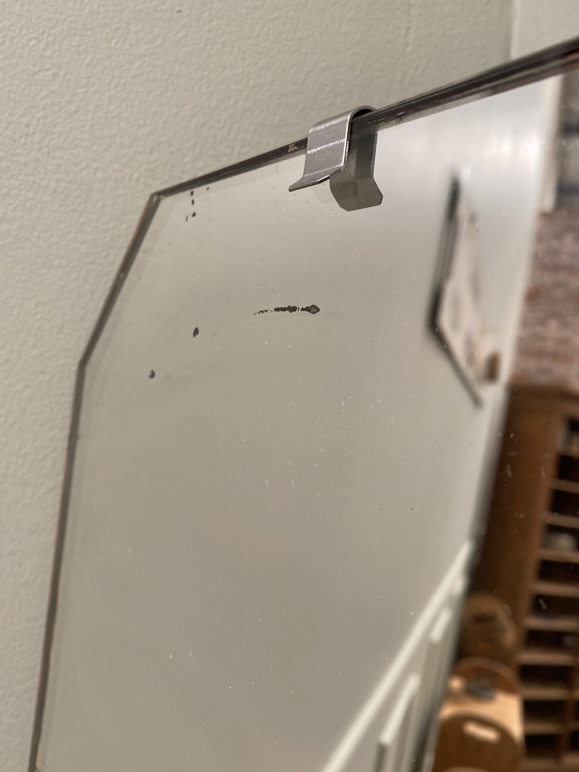 Miroir ancien étroit à poser