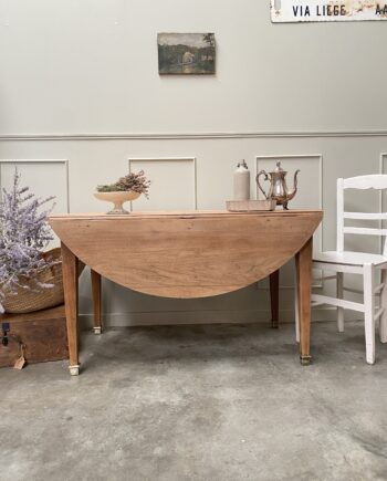 Table ronde à rabats