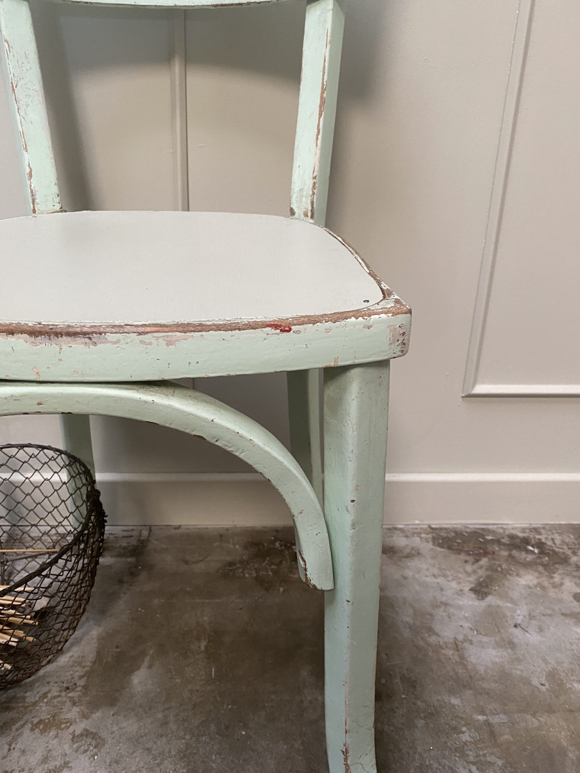 Chaise bistrot vert mint