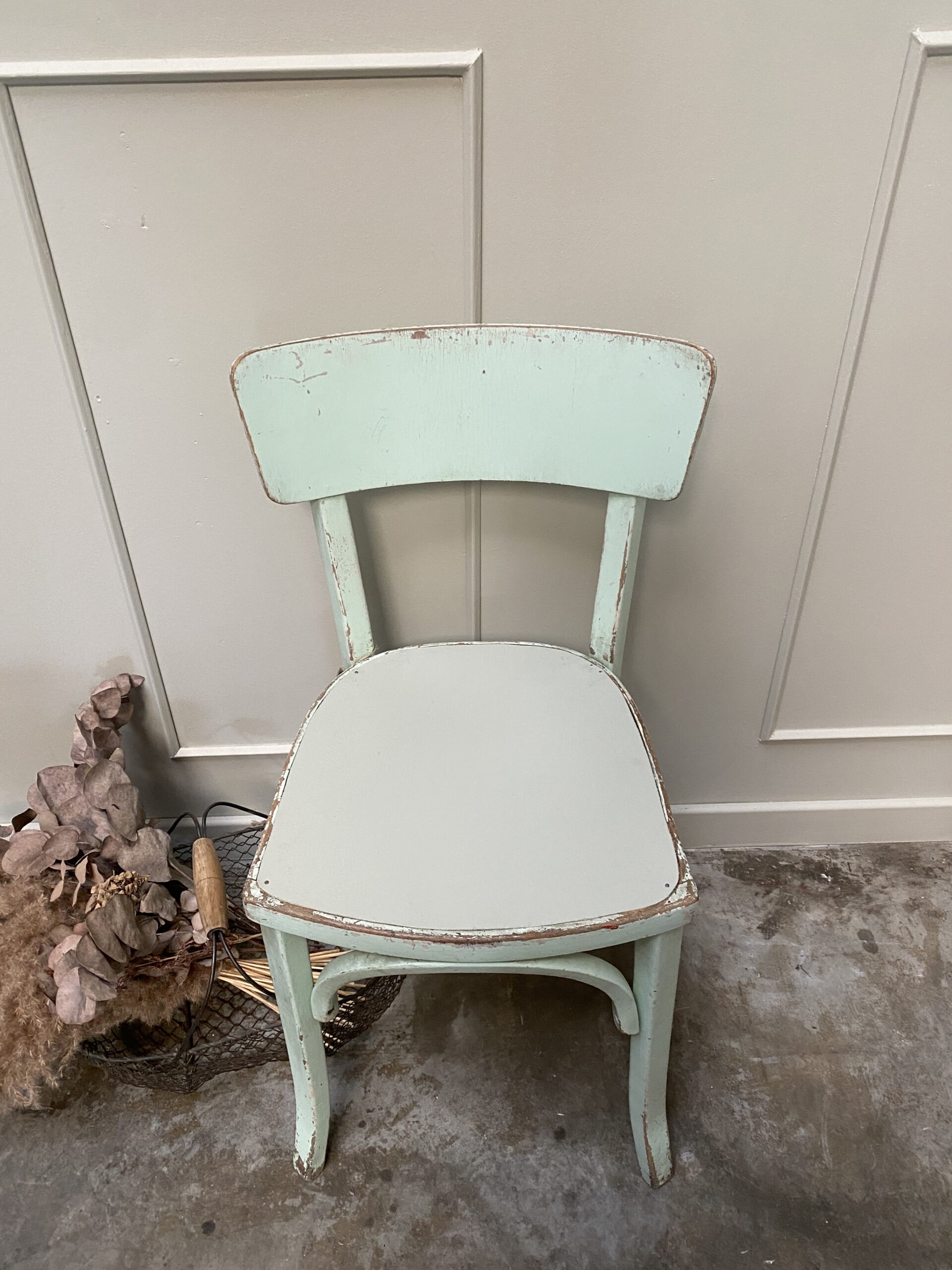 Chaise bistrot vert mint