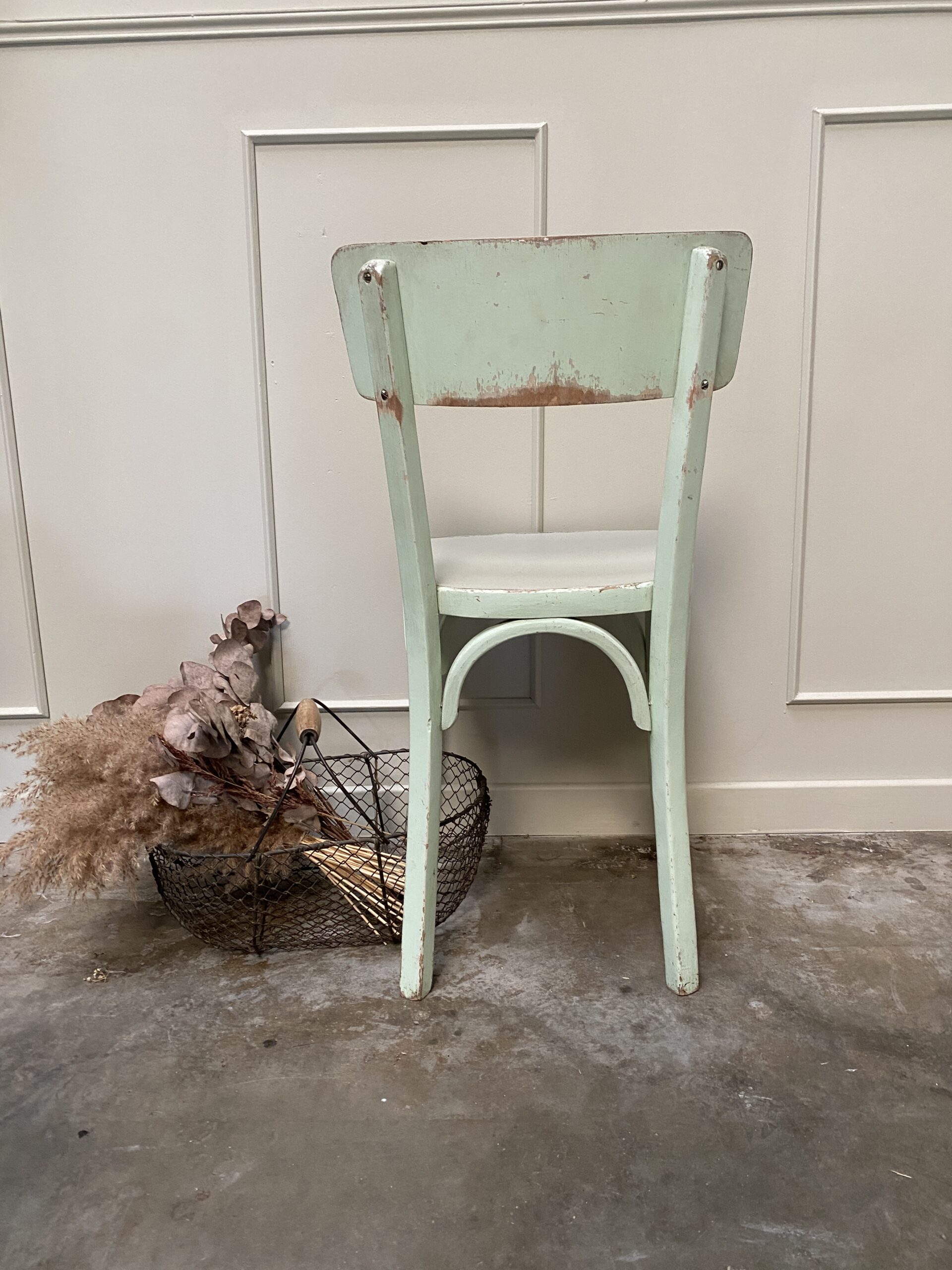 Chaise bistrot vert mint