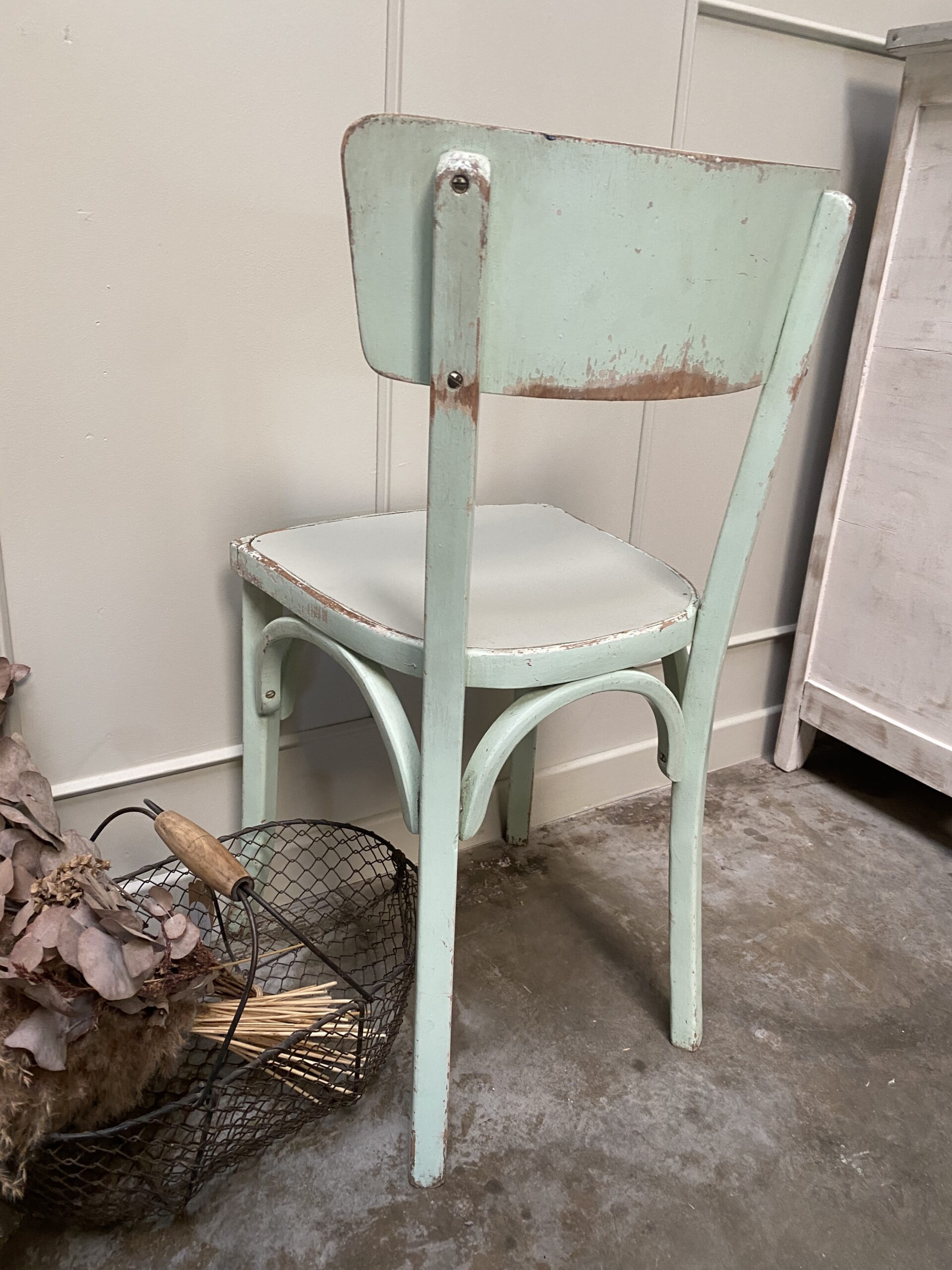 Chaise bistrot vert mint