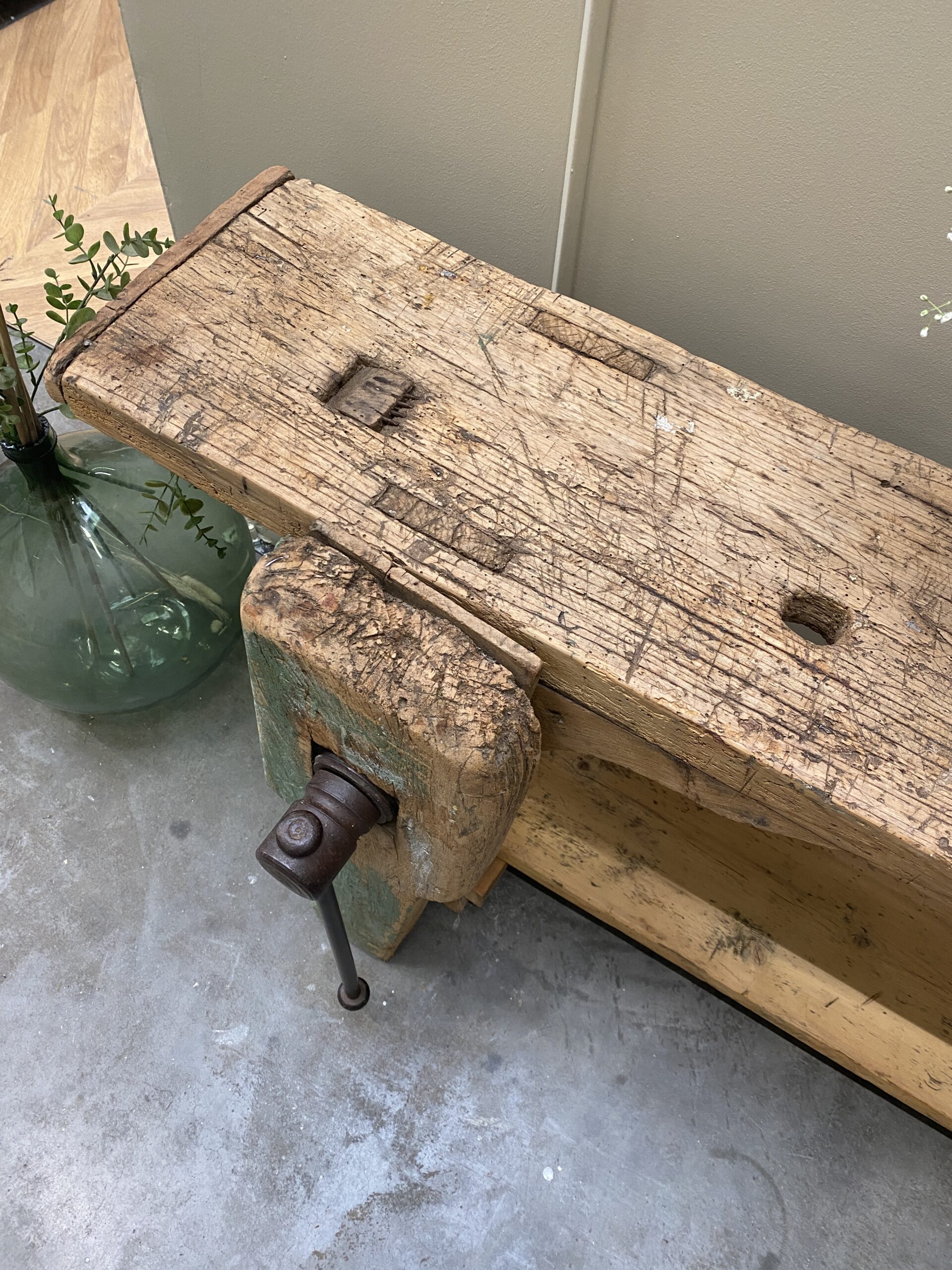 Etabli de menuisier - console