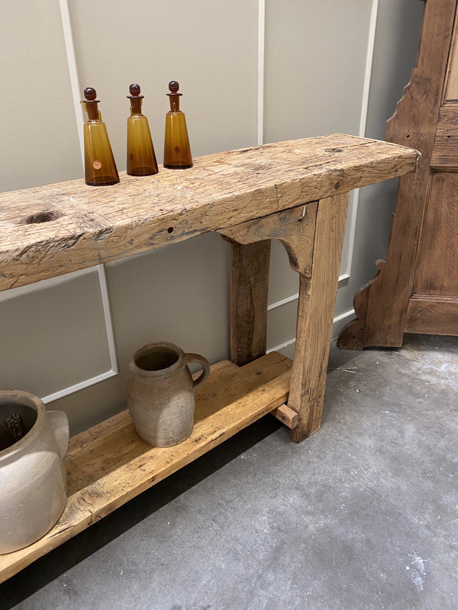 Etabli de menuisier - console