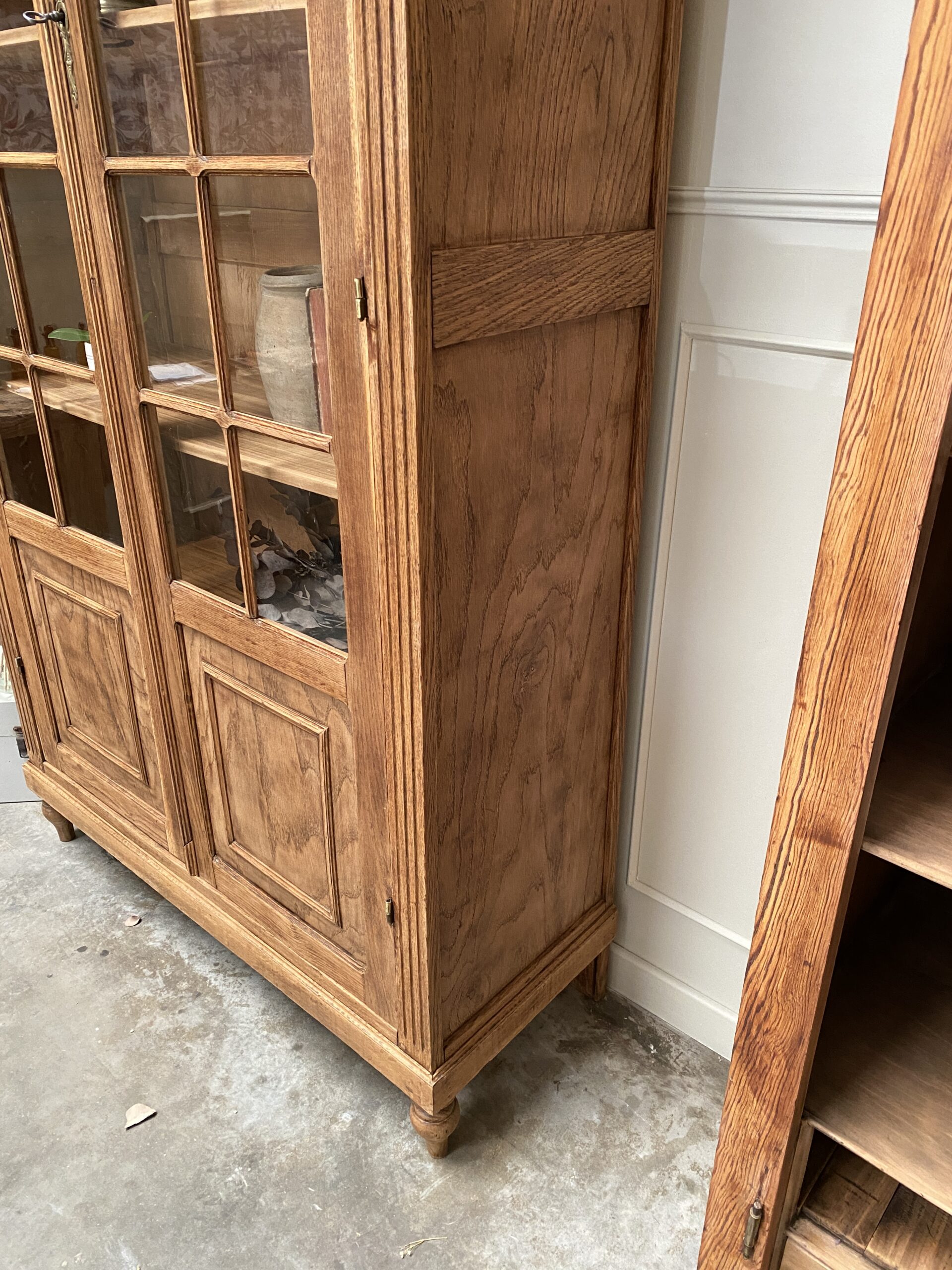 Vitrine-Bibliothèque en chêne